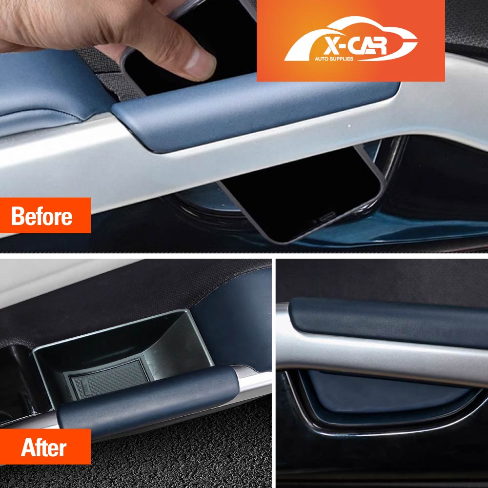 BYD Atto 3 2022-2025 Car Door Side Storage Box Tray Organizer Accessories Front and Rear Row Set of 4 - Image 3