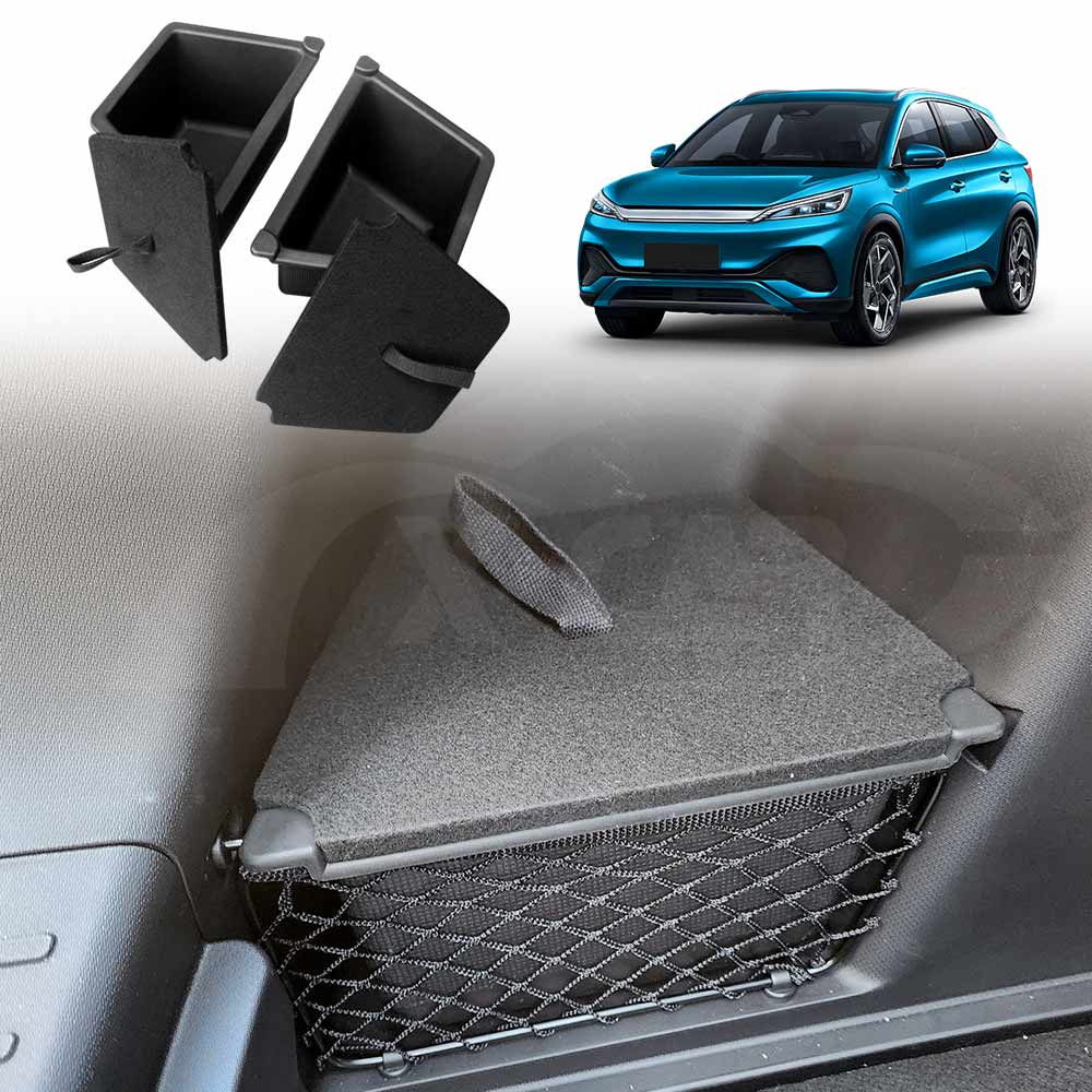 BYD Atto 3 2022-2025 Car Rear Trunk Storage Box Trunk Organiser Side Packets Tray Bins