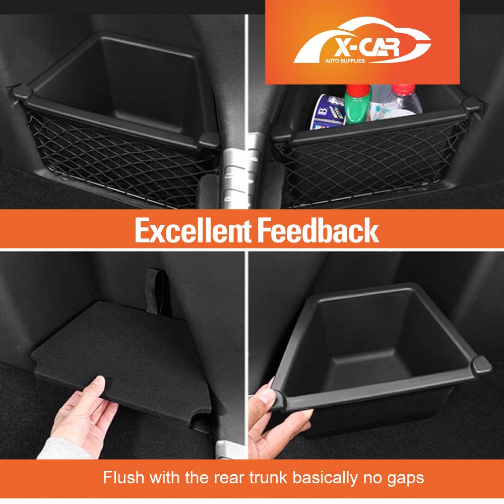 BYD Atto 3 2022-2025 Car Rear Trunk Storage Box Trunk Organiser Side Packets Tray Bins - Image 6