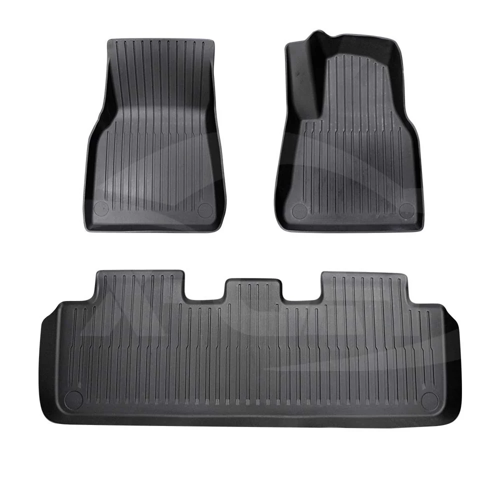3D Floor Mats For Tesla Model Y 2021-2025 All-Weather Heavy Duty Car Liners - Image 8