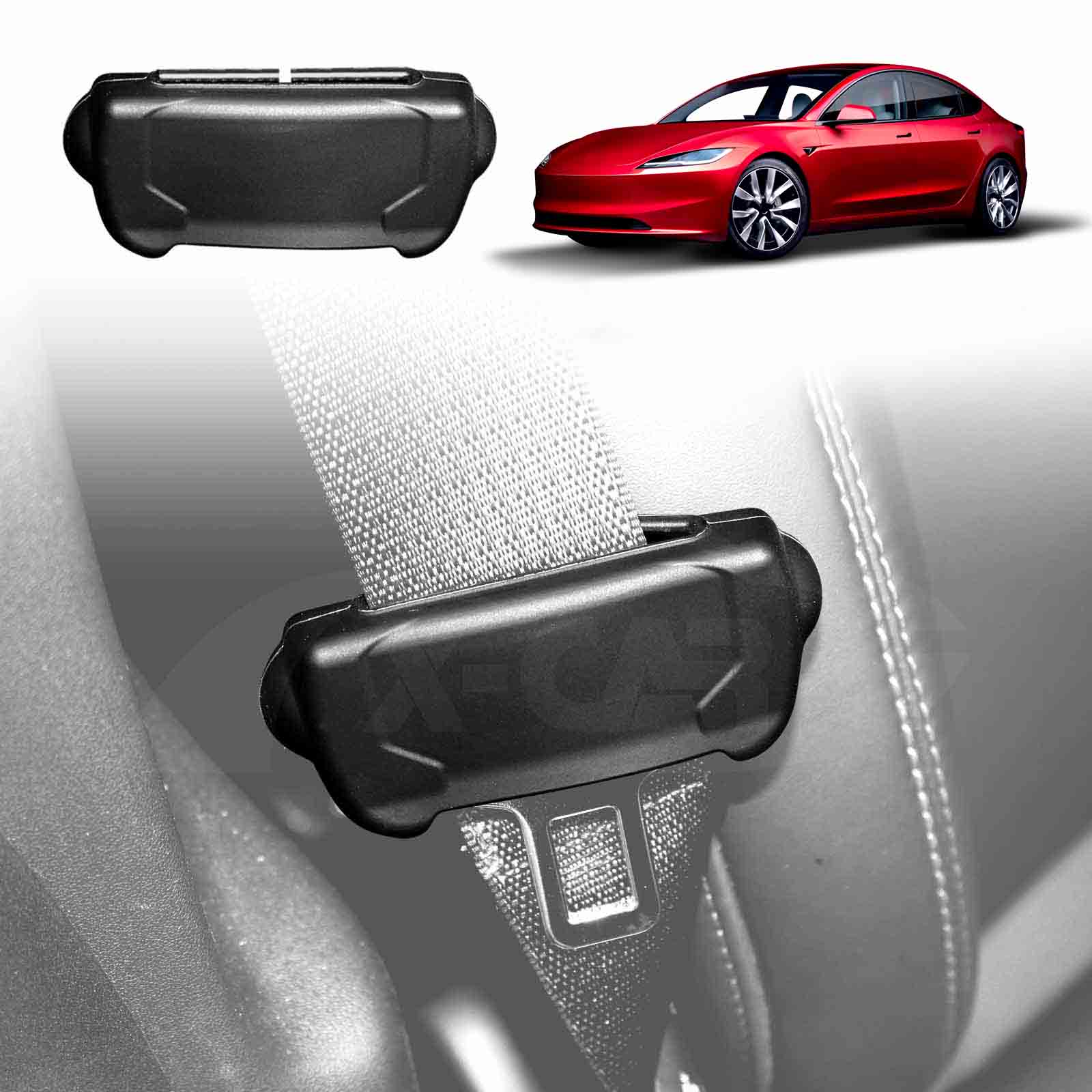 Tesla Model 3 Highland Seat Belt Buckle Protective Cover 2022-Onwards Interior Accessories - Image 2