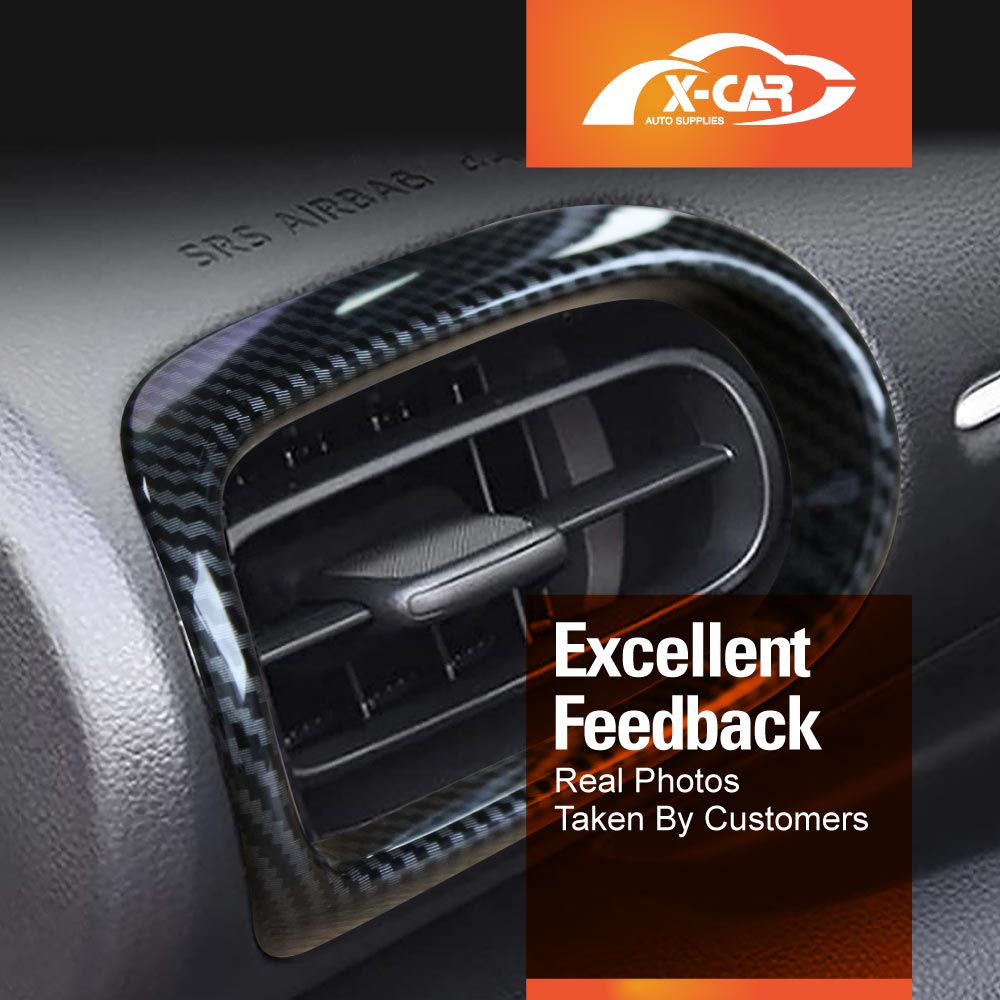 AC Vent Dashboard Frame Panel Trim for Toyota Yaris/Yaris Cross 2020-Onwards Carbon Fiber Style - Image 11