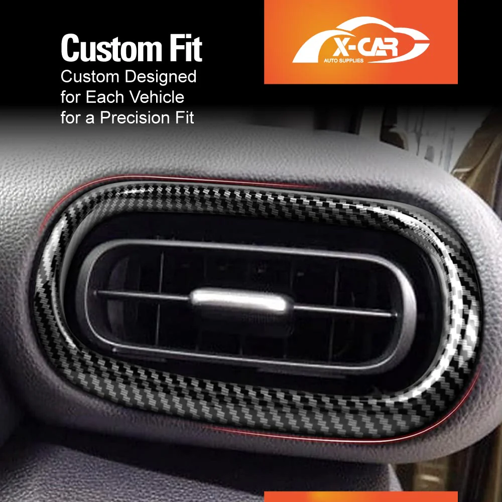 AC Vent Dashboard Frame Panel Trim for Toyota Yaris/Yaris Cross 2020-Onwards Carbon Fiber Style - Image 5