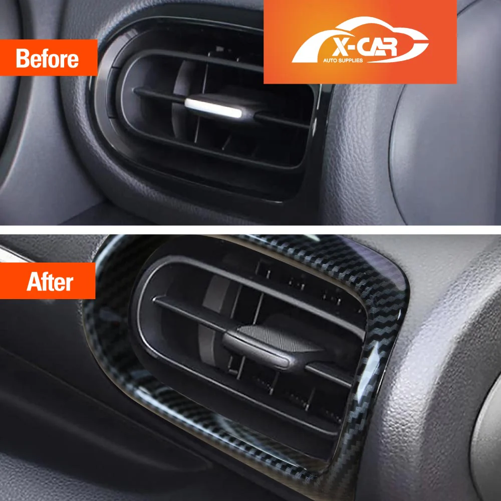 AC Vent Dashboard Frame Panel Trim for Toyota Yaris/Yaris Cross 2020-Onwards Carbon Fiber Style - Image 7