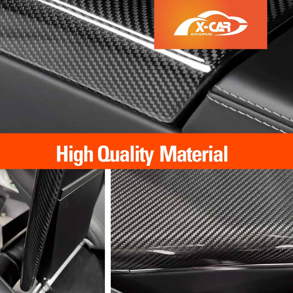Centre Console Armrest Pad Cover for Tesla Model 3 Highland 2023-Onwards Carbon Fiber Style Interior Protector - Image 5