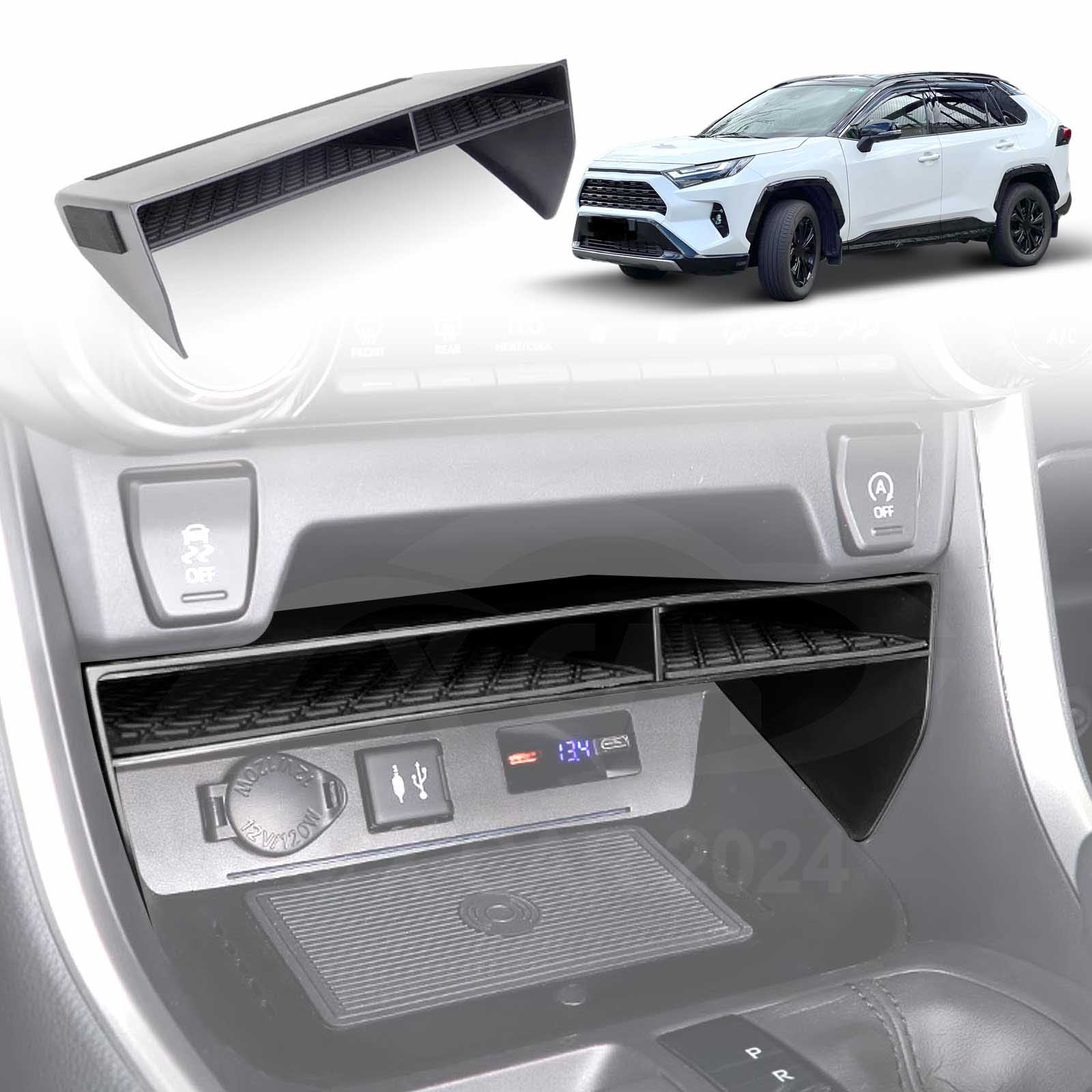 Centre Console Organiser for Toyota RAV4 2019-2025 Storage Box ABS Insertion Tray