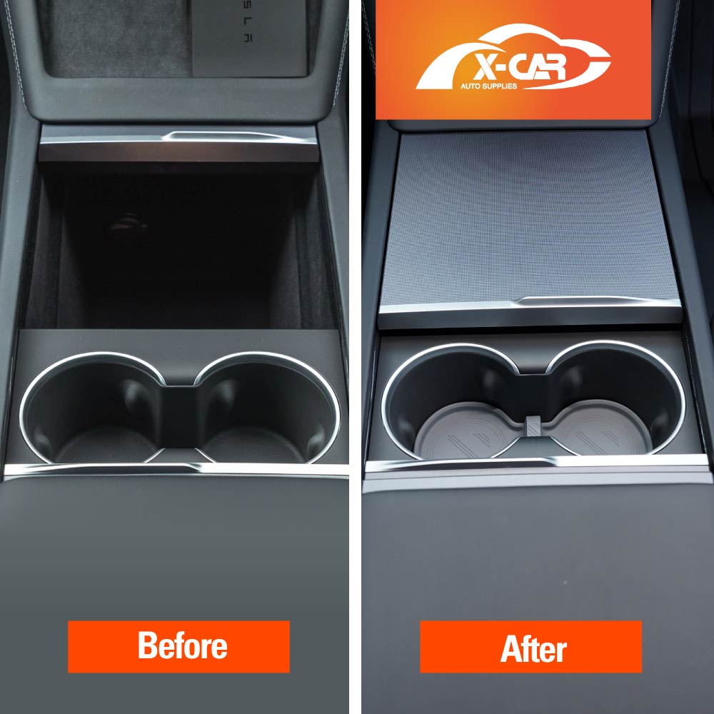 Soft Silicone Organiser Pad Set for Tesla Model 3 Highland 2023-Onwards Centre Console Armrest Storage Cup Holder Coaster - Image 10