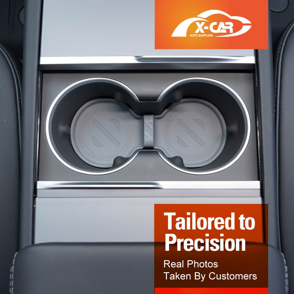 Soft Silicone Organiser Pad Set for Tesla Model 3 Highland 2023-Onwards Centre Console Armrest Storage Cup Holder Coaster - Image 11