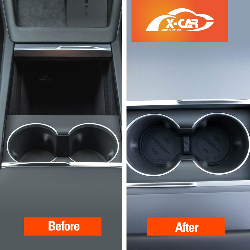 Soft Silicone Organiser Pad Set for Tesla Model 3 Highland 2023-Onwards Centre Console Armrest Storage Cup Holder Coaster - Image 15