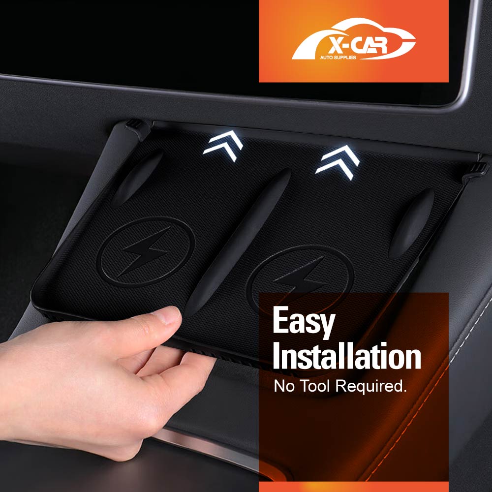 Centre Console Wireless Charger Mat for Tesla Model 3 2020-2023 and Model Y 2022-2025 - Image 5
