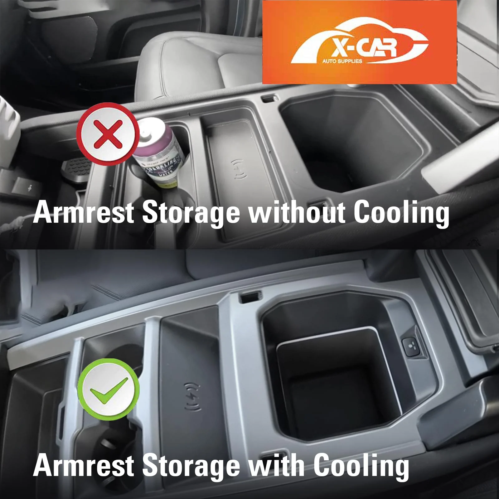 Centre Console Organiser Tray for Land Rover Defender with Cool Box 2020-Onwards Armrest Storage Accessories - Image 2