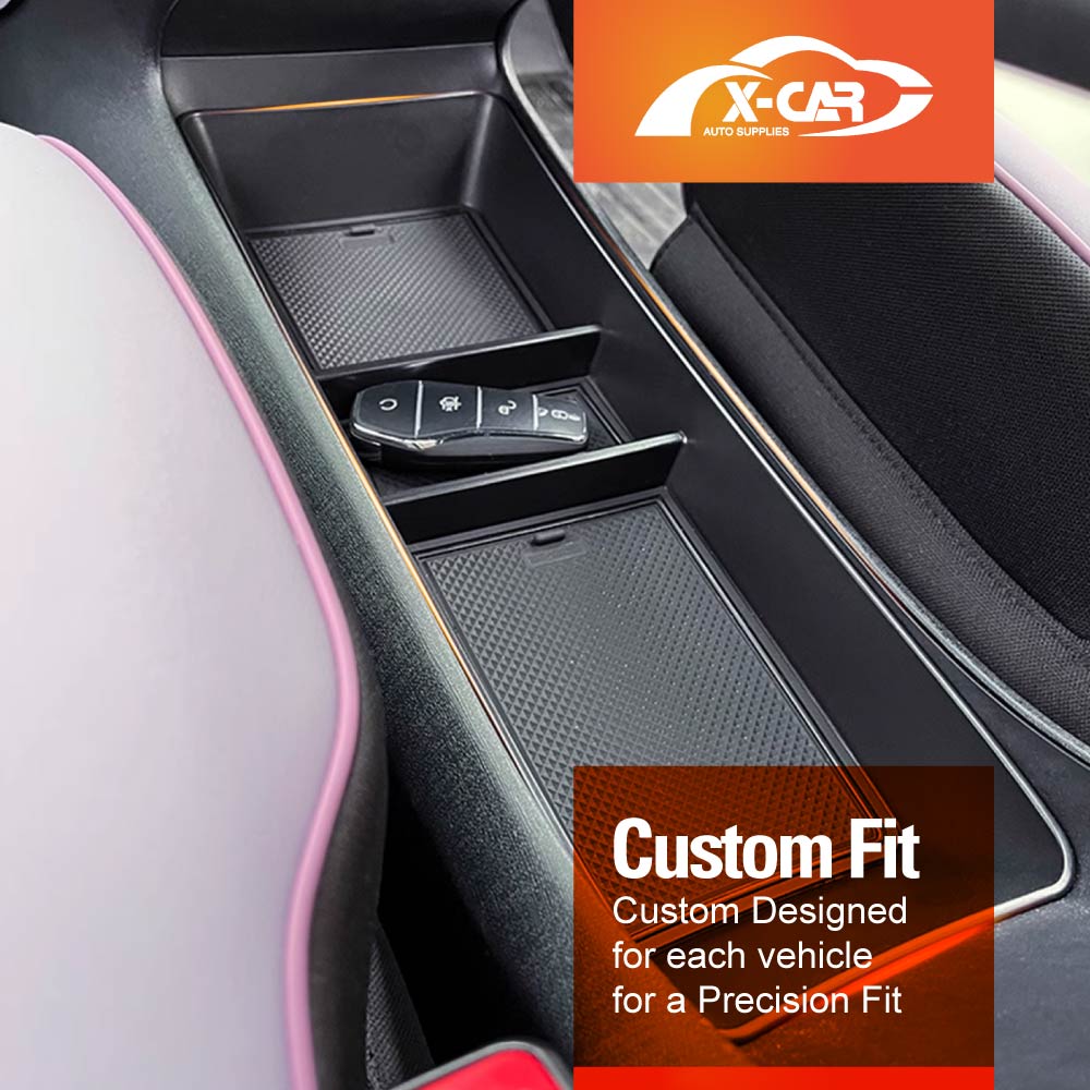 Console Organiser Tray Rubber Cup Holder Insert for BYD Dolphin 2023-2025 Storage Box - Image 3
