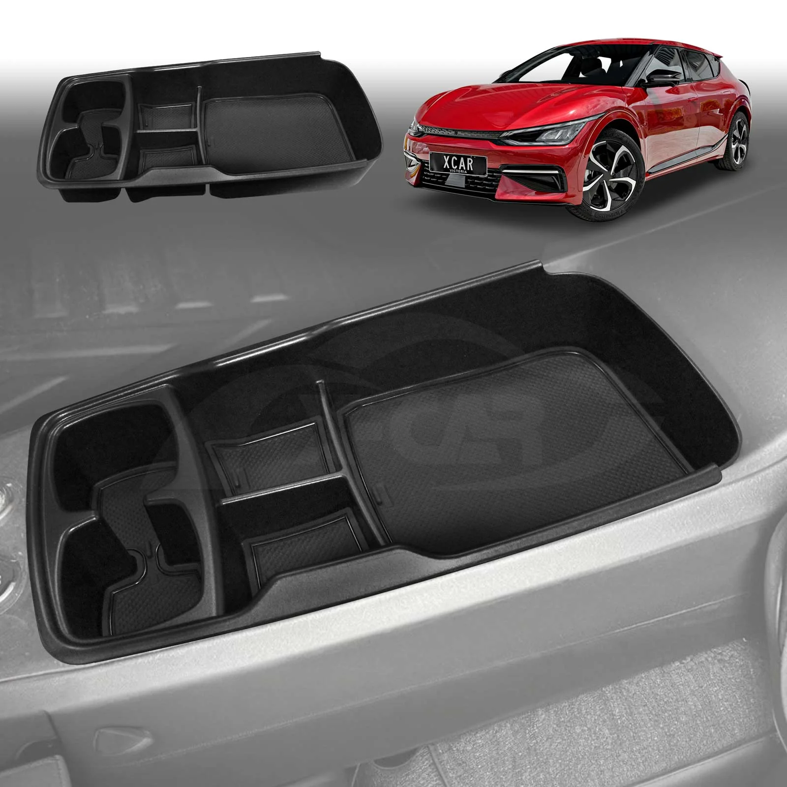 Centre Console Rubber Cup Holder Insert for Kia EV6 2021-Onwards Interior Accessories