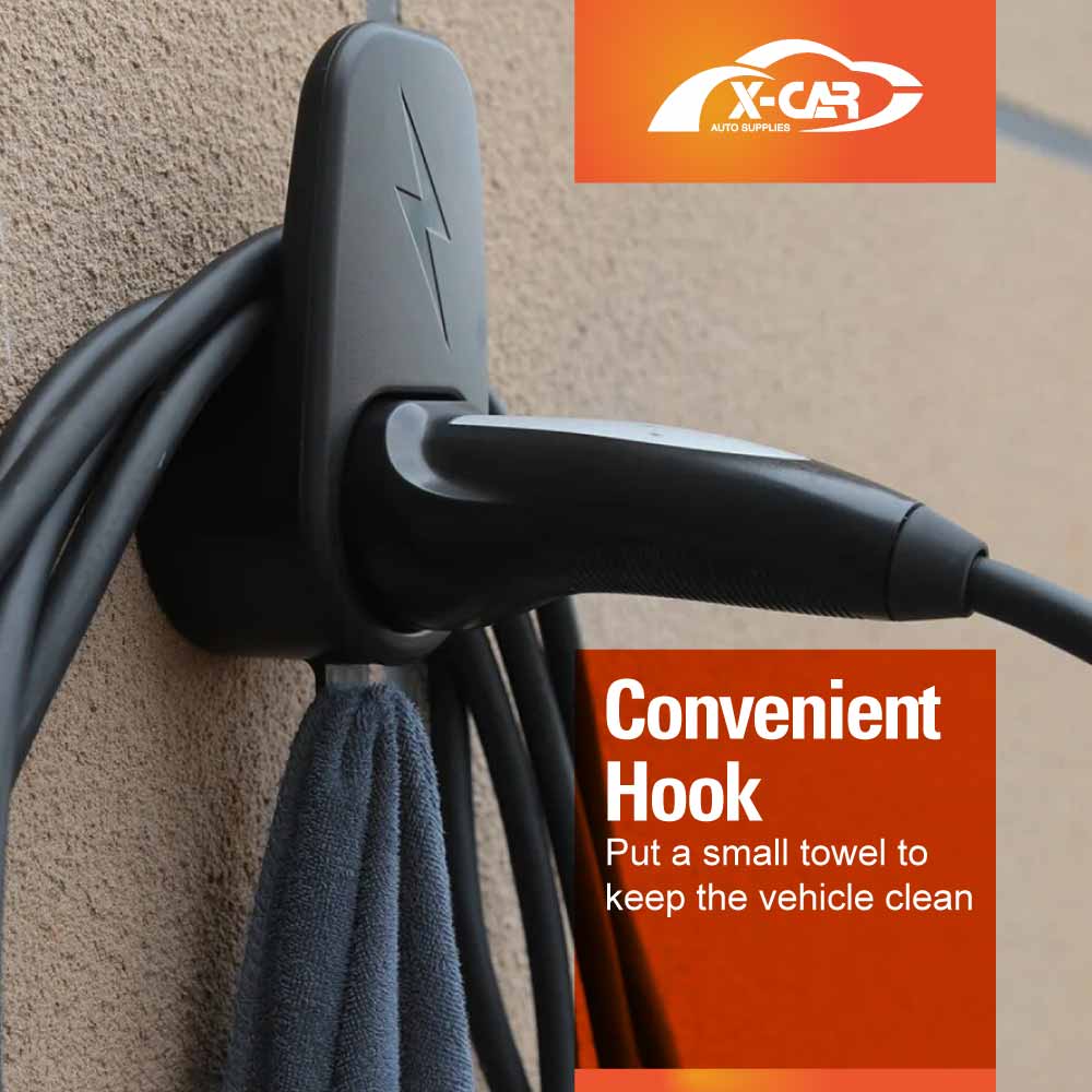 Charger Holder for Tesla Model Y/3/S/X Charging Cable Organiser Wall Mount Adapter Connector with Chassis Bracket - Image 8