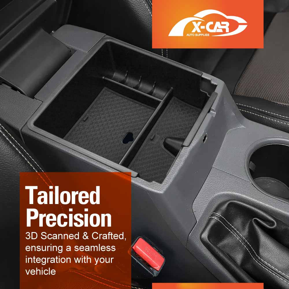 Organiser Tray for Ford Ranger Dual Cab 2011-2022 Armrest Centre Console Storage Box Cup Holder - Image 9