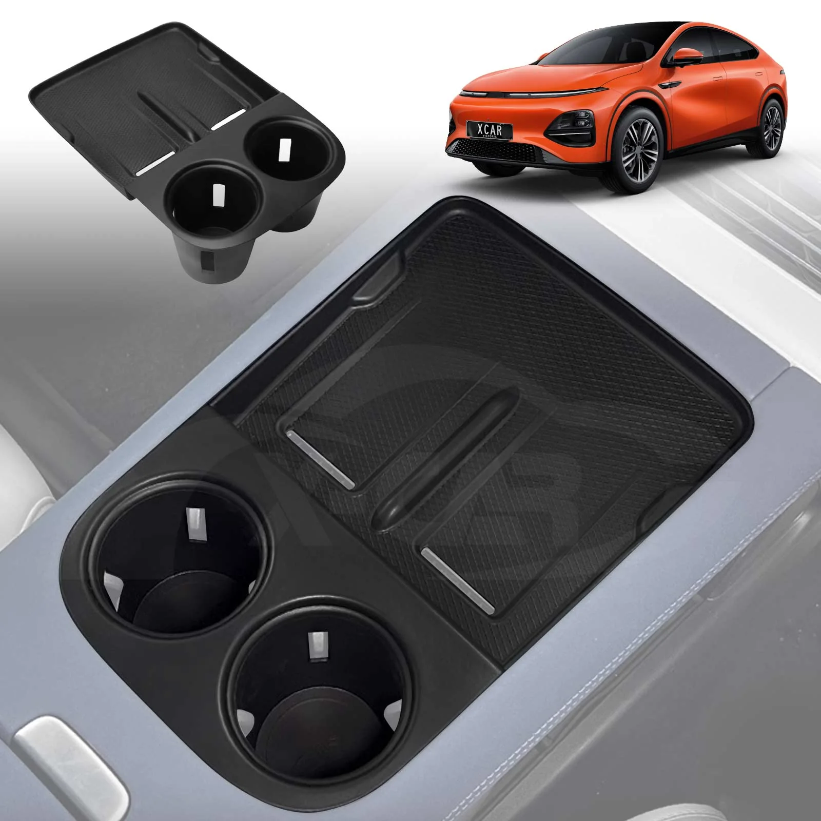 Centre Console Organiser Tray for Xpeng G6 2024-Onwards Armrest Storage Box Cup Holder - Image 23