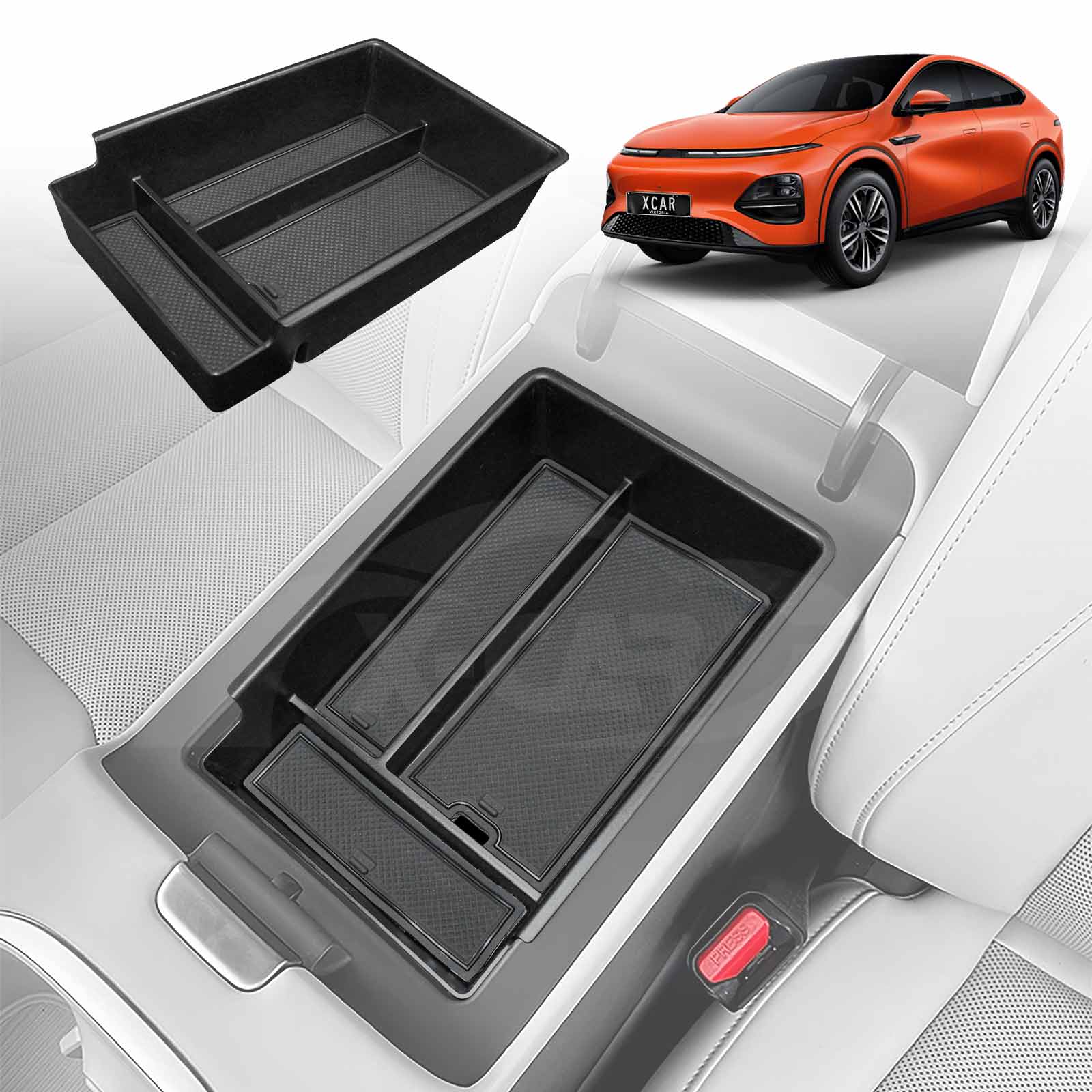 Centre Console Organiser Tray for Xpeng G6 2024-Onwards Armrest Storage Box Cup Holder - Image 30
