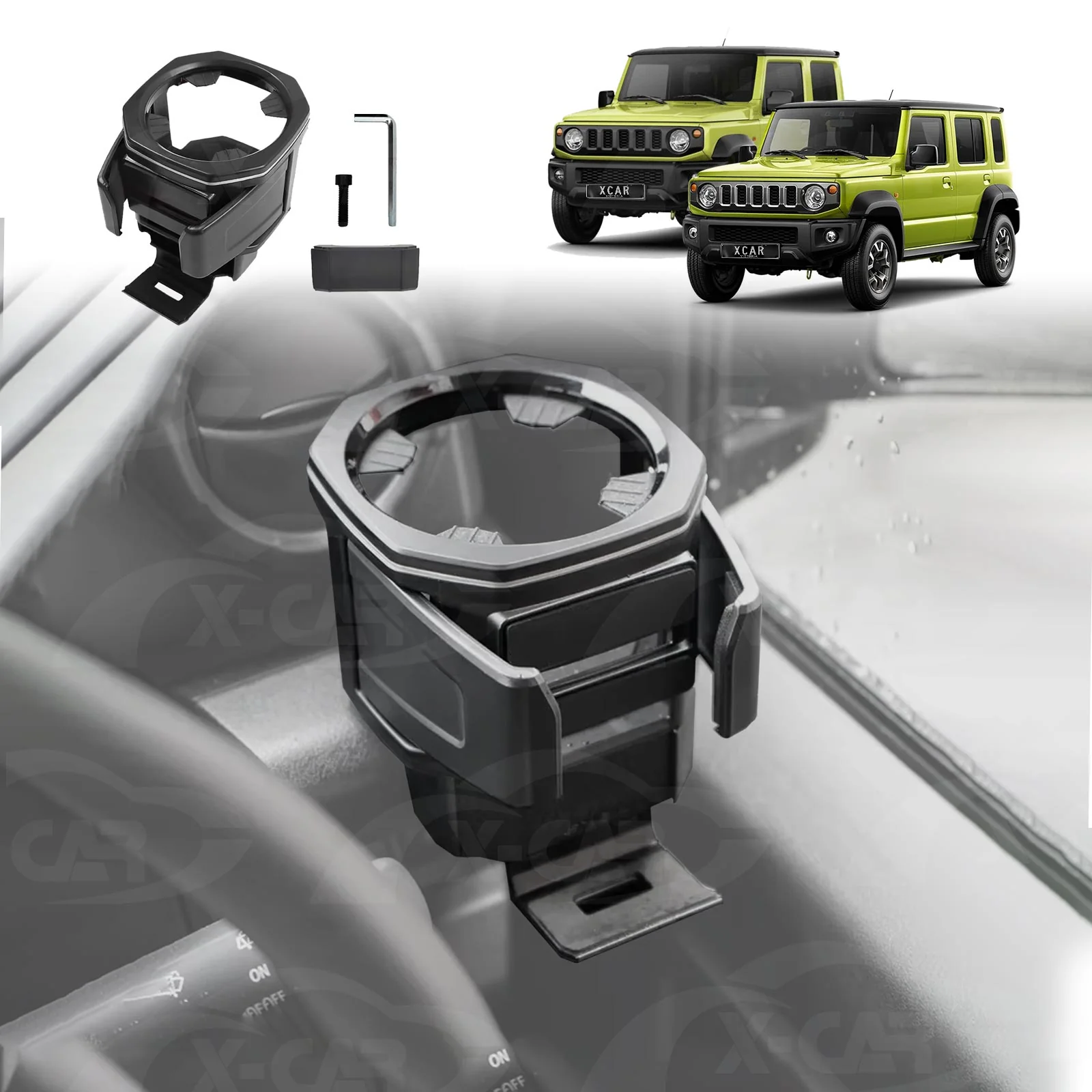 Dash Centre Console Organiser for Suzuki Jimny 2018-Onwards Passenger Handle Tray Cup Holder - Image 22
