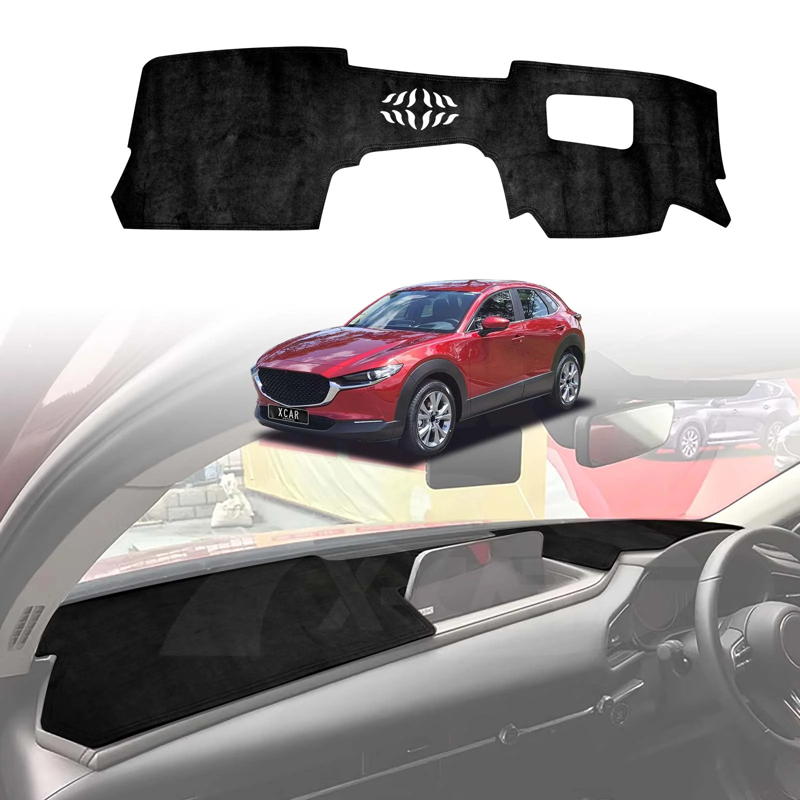 Dash Mat for Mazda CX30 CX-30 With HUD 2019-Onwards Non-Slip Microfiber Pad Cover