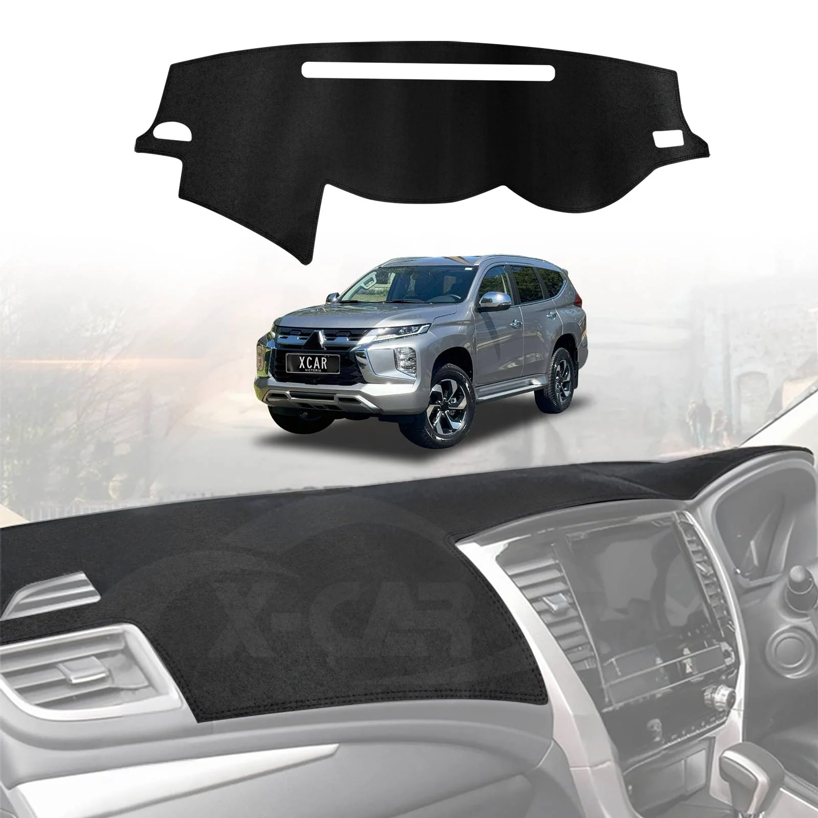 Dash Mat for Mitsubishi Pajero Sport 2015-2025 Non-Slip Dashboard Pad Cover
