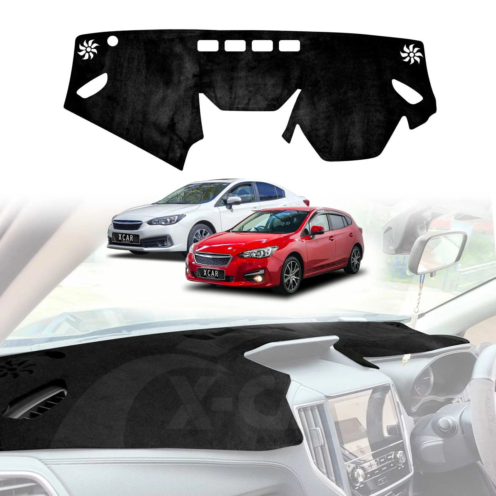 Dash Mat for Subaru Impreza AUTO G5 Series 2017-2023 Non-Slip Microfiber Pad Cover