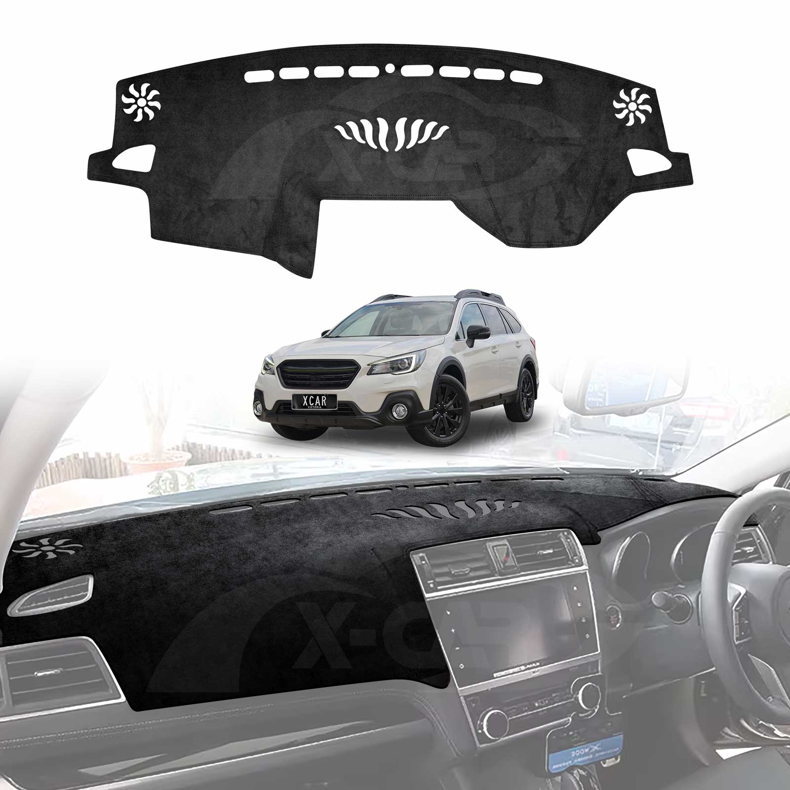 Dash Mat for Subaru Outback 2015-2020 Non-Slip Microfiber Pad Interior Accessories