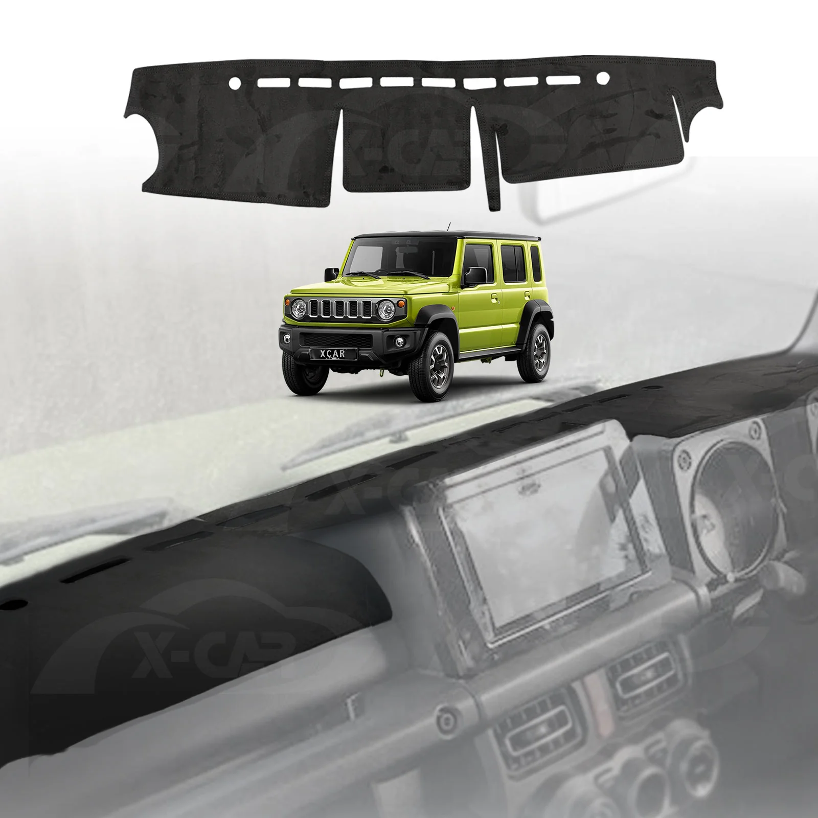 Dash Mat for Suzuki Jimny XL 5-Door 2023-Onwards Non-Slip Microfiber Pad Cover Interior Accessories