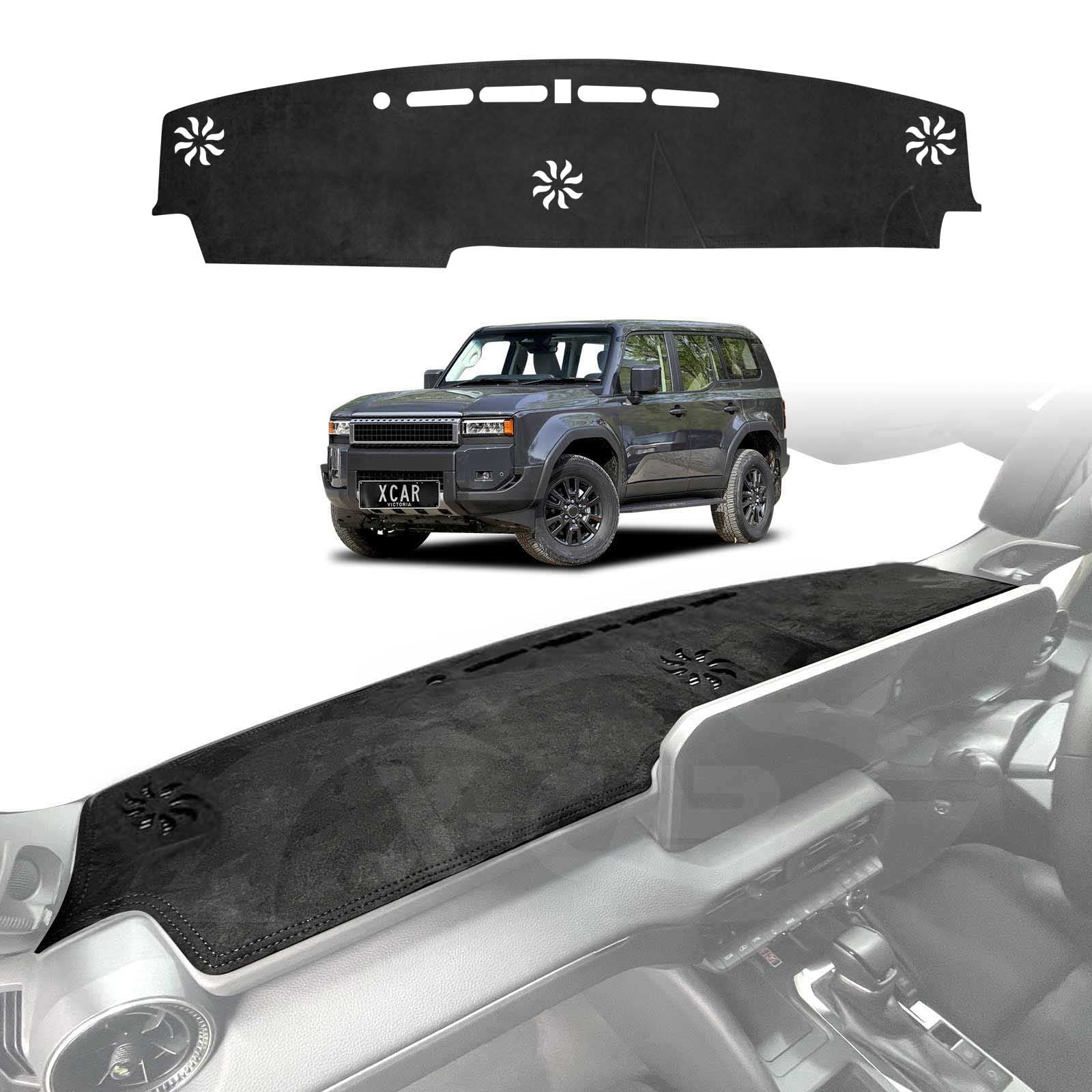 Dash Mat for Toyota Prado 250 Series 2024-Onwards Non-Slip Microfiber Pad Cover - Image 9