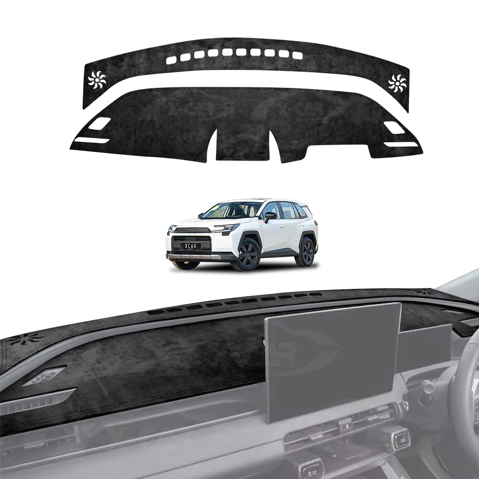 Dash Mat for Toyota Rav4 Rav 4 6th Gen 2026-Onwards Non-Slip Microfiber Pad Cover Interior Accessories