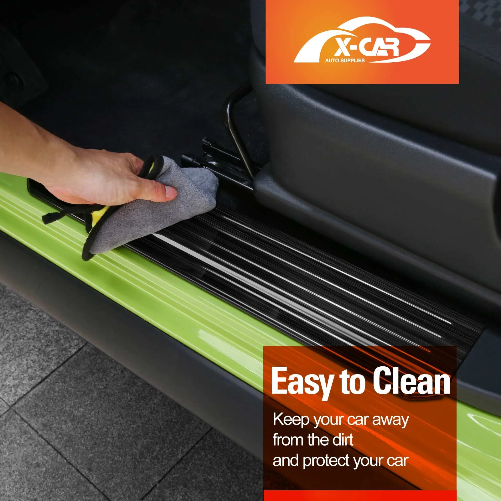 Door Sill Plate Protector Set for Suzuki Jimny XL 5-Door 2023-Onwards Front Rear Entry Car Threshold Scuff Trim Covers Guards Accessories - Image 8