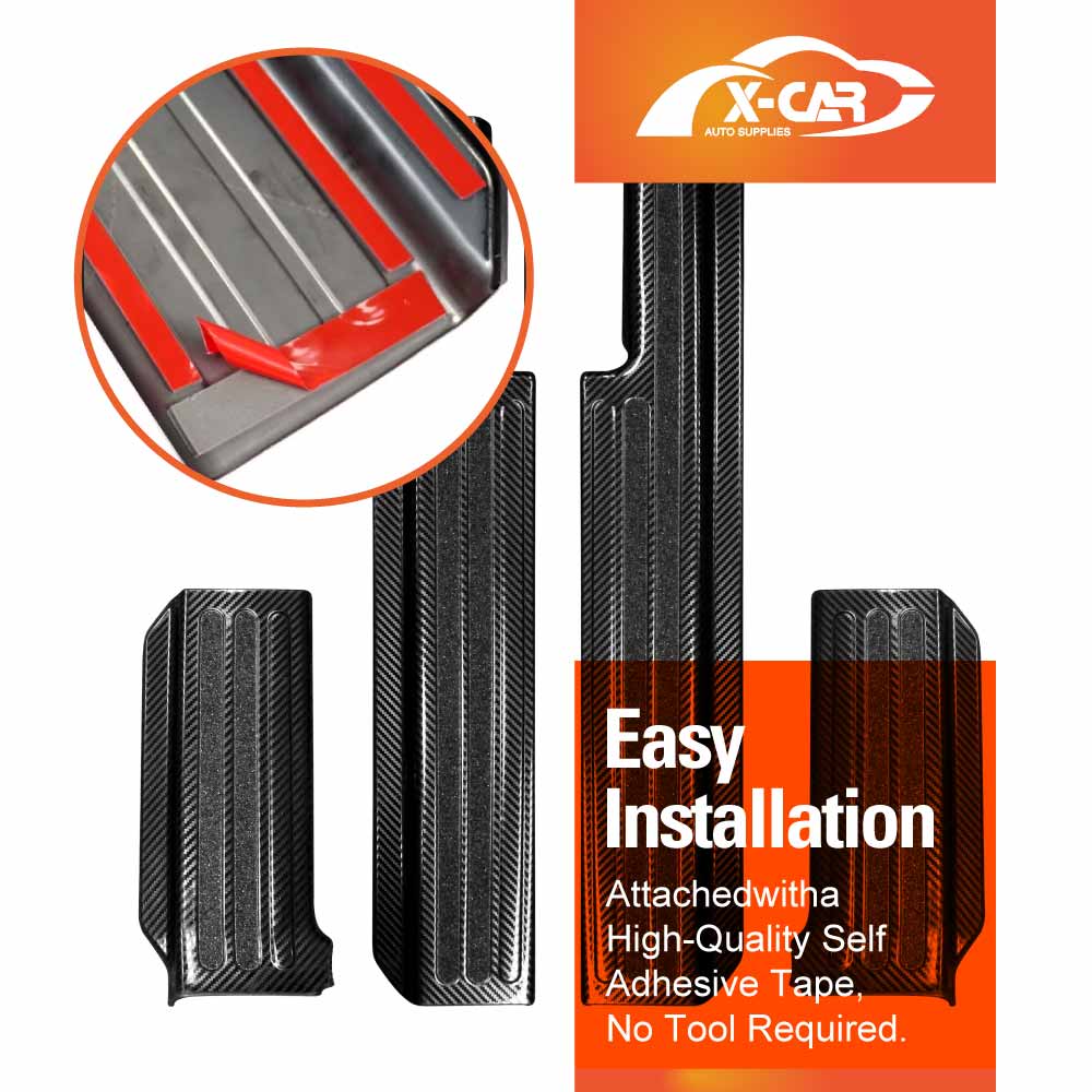 Door Sill Plate Protector Set for Suzuki Jimny XL 5-Door 2023-Onwards Front Rear Entry Car Threshold Scuff Trim Covers Guards Accessories - Image 9