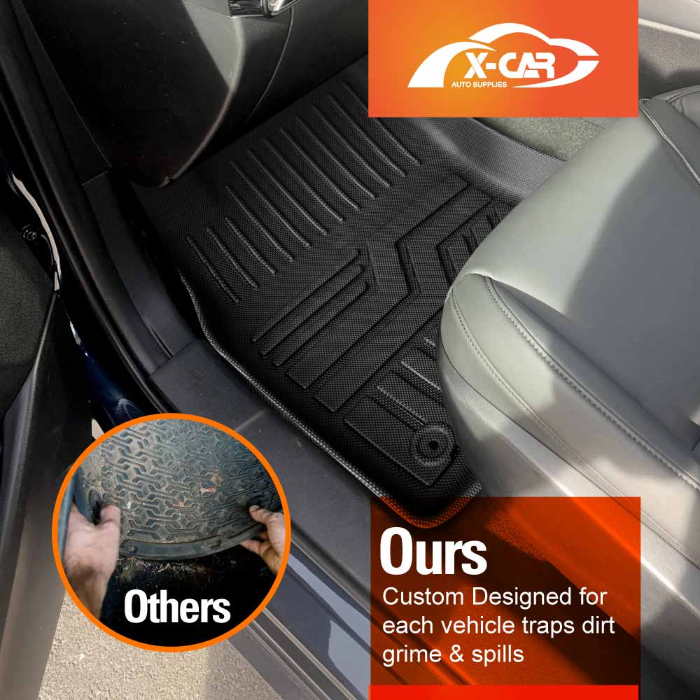 3D Floor Mats for Mazda 3 BP Series Hatch Sedan 2019-Onwards All-Weather Car Liners - Image 6