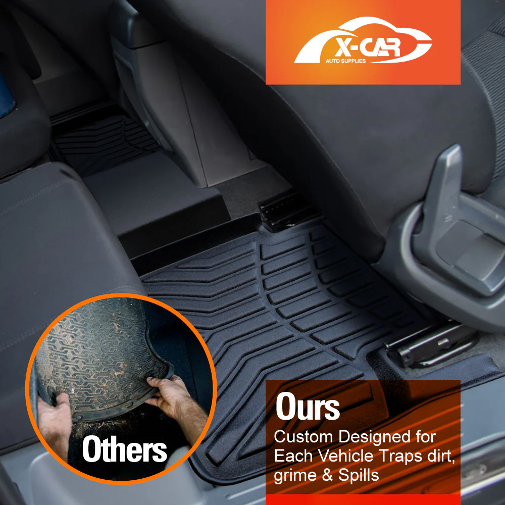 Floor Mats for Mazda BT-50 Dual Cab 2011-2020 All Weather Car Liners - Image 4