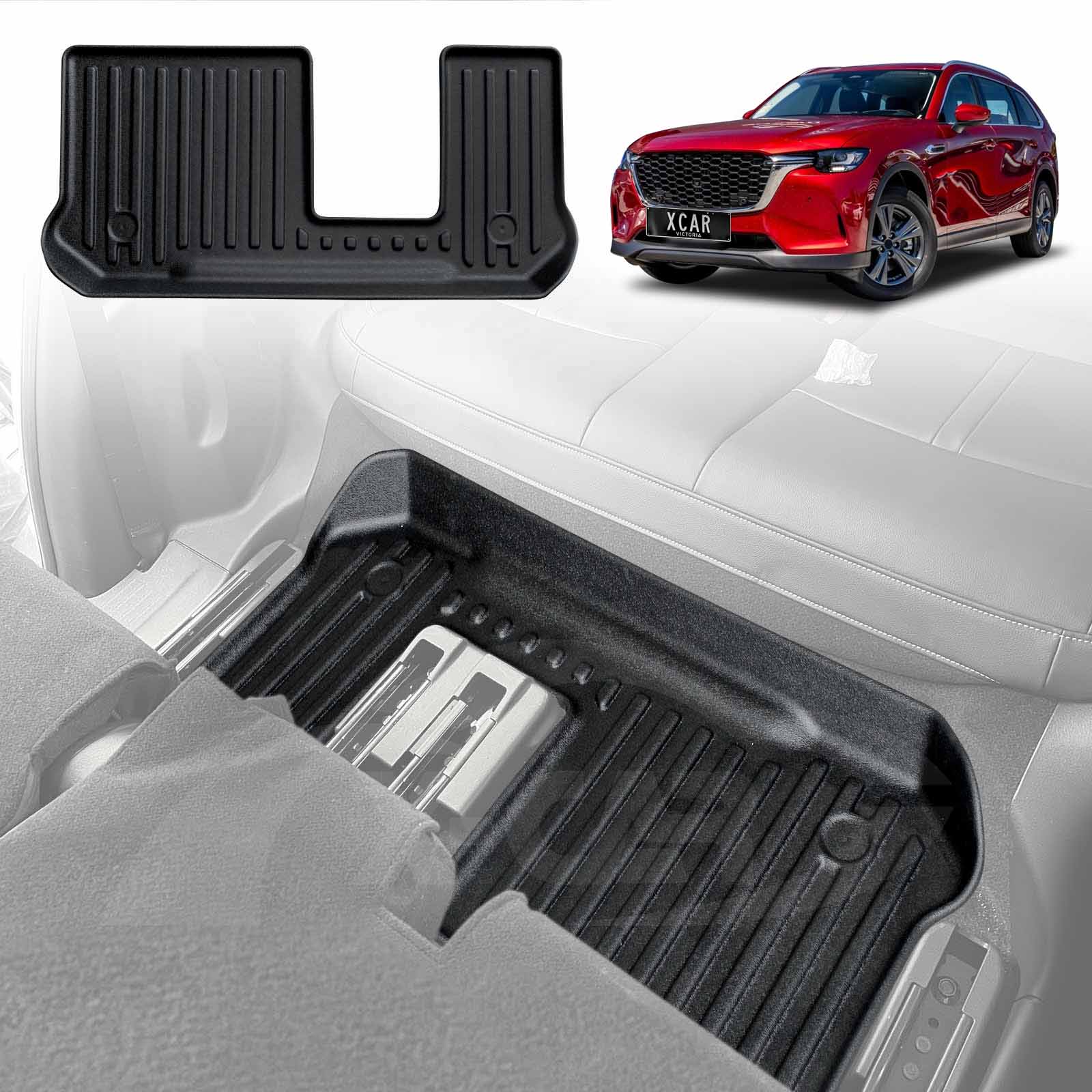 Floor Mats for Mazda CX-80 CX80 2024-Onwards All-Weather Liners - Image 17