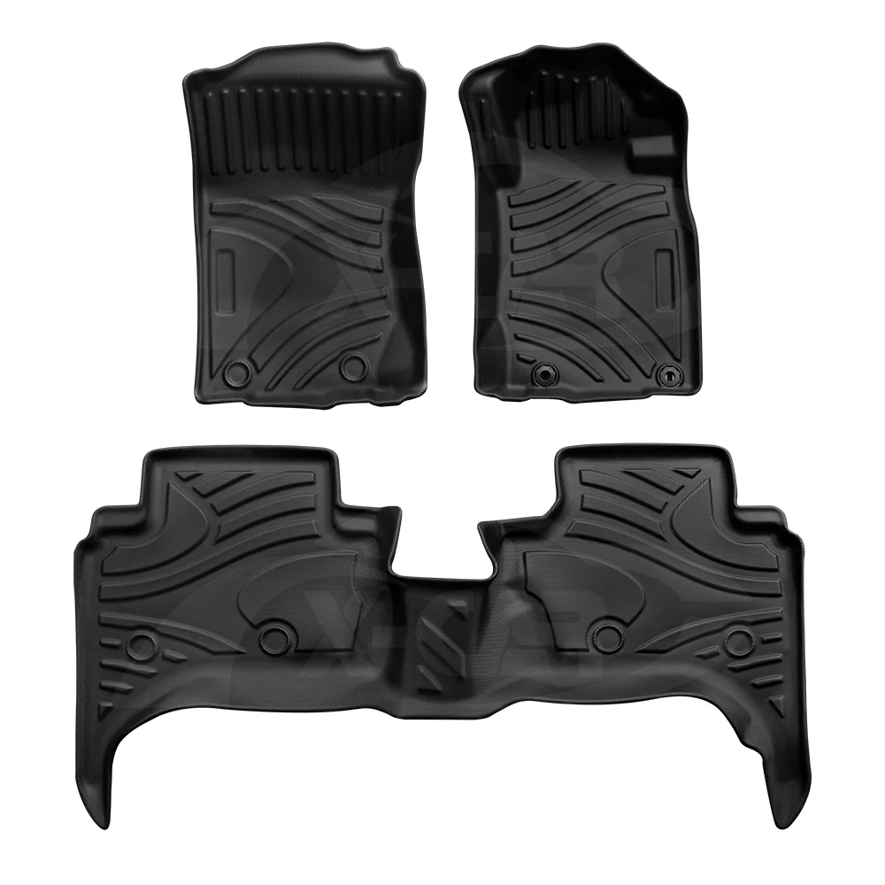 3D Floor Mats for Mitsubishi Triton MQ MR Double Cab 2015-2024 All-Weather Car Liners - Image 11