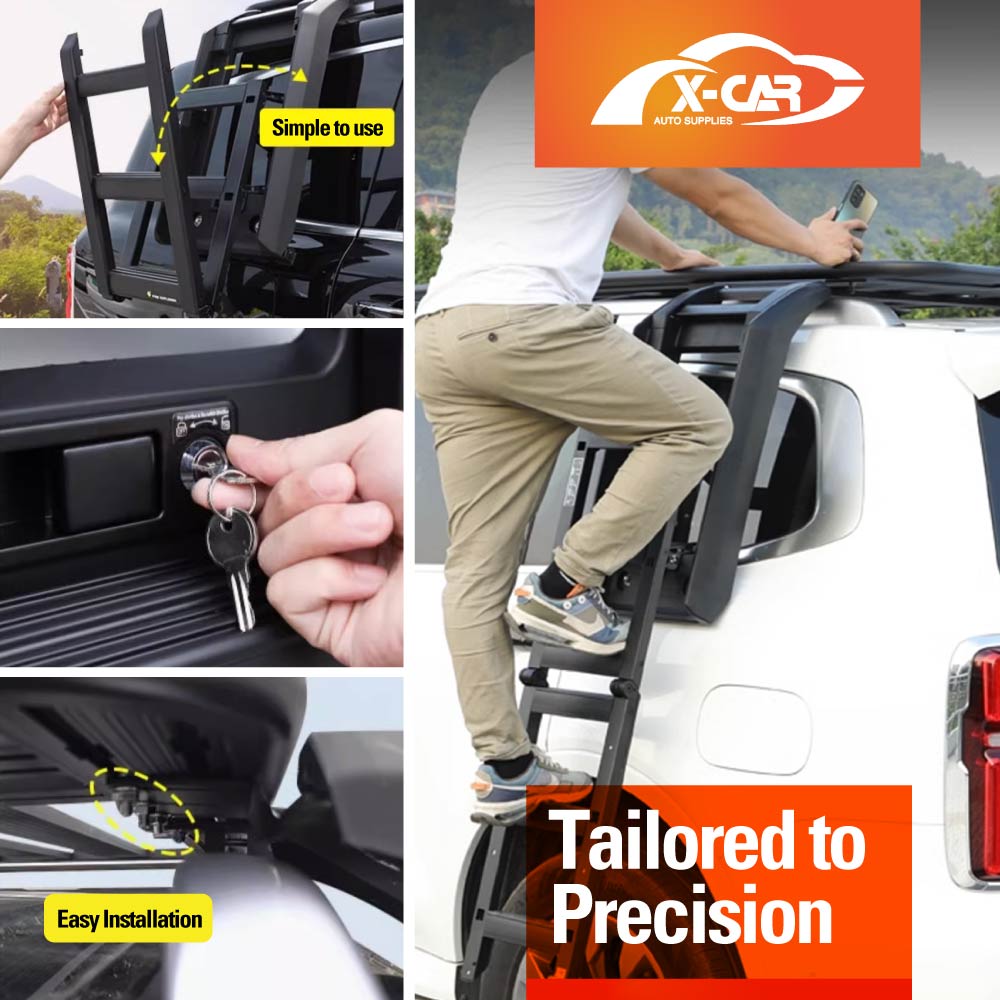 Foldable Liftable Side Ladder for GWM Tank 500 Tank500 2024-Onwards Protective Frame - Image 4