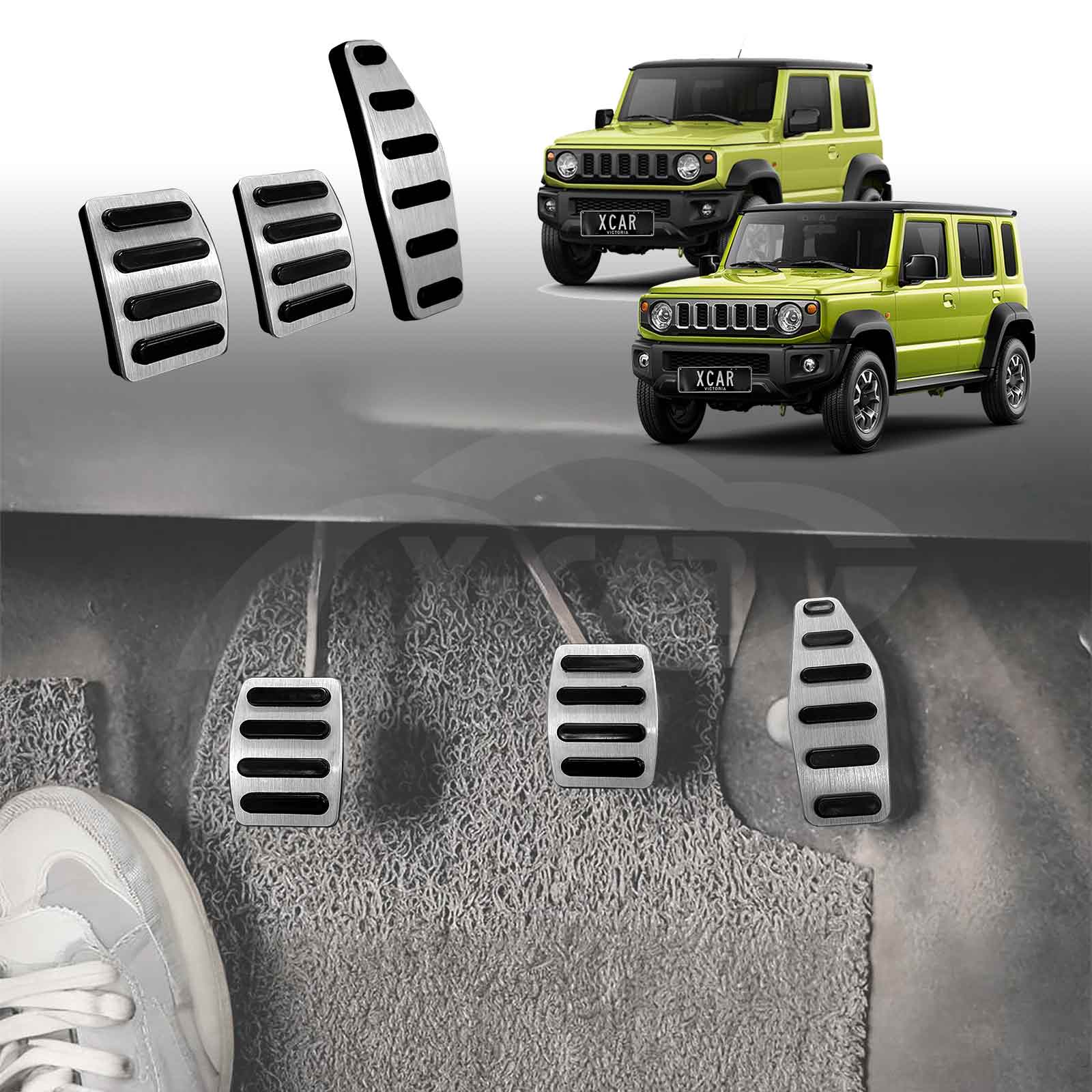 Foot Pedals Pads Cover for Suzuki Jimny 2018-Onwards Aluminum Non-Slip Anti-Slip Accelerator Brake Clutch - Image 10