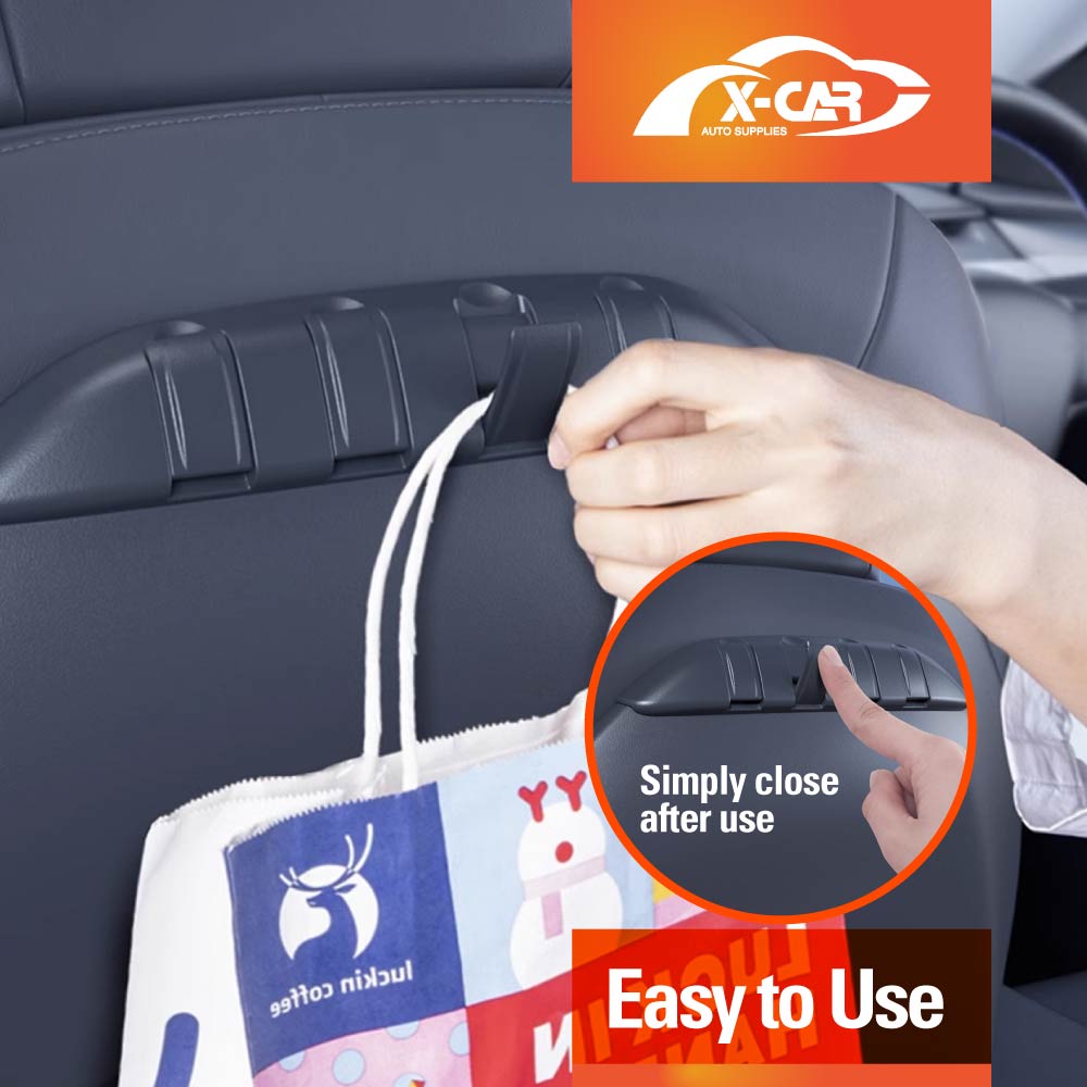 Front Seat Back Holder Car Headrest Hooks for Tesla Model Y 2021-2025 Set of 2 - Image 7