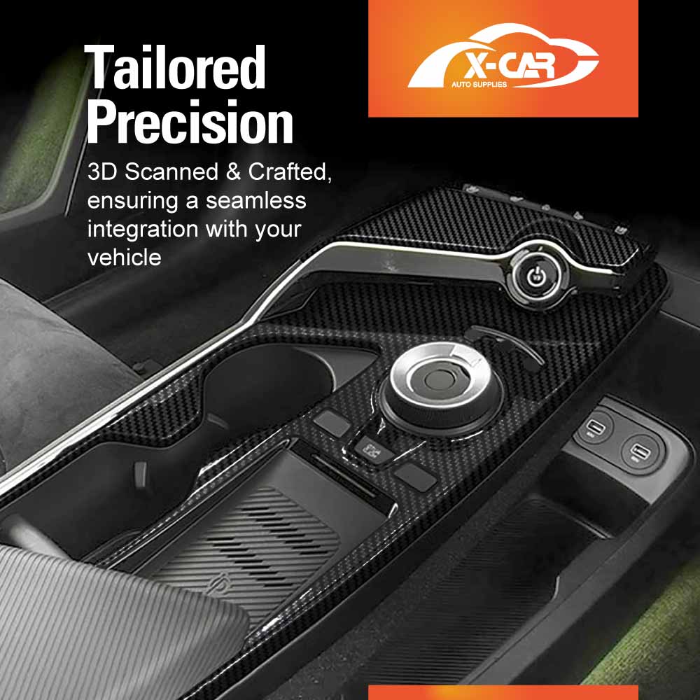Gear Shift Frame Trim for Kia EV6 2021-2024 Carbon Fiber Style Centre Console Cover Protector Interior Accessories - Image 3