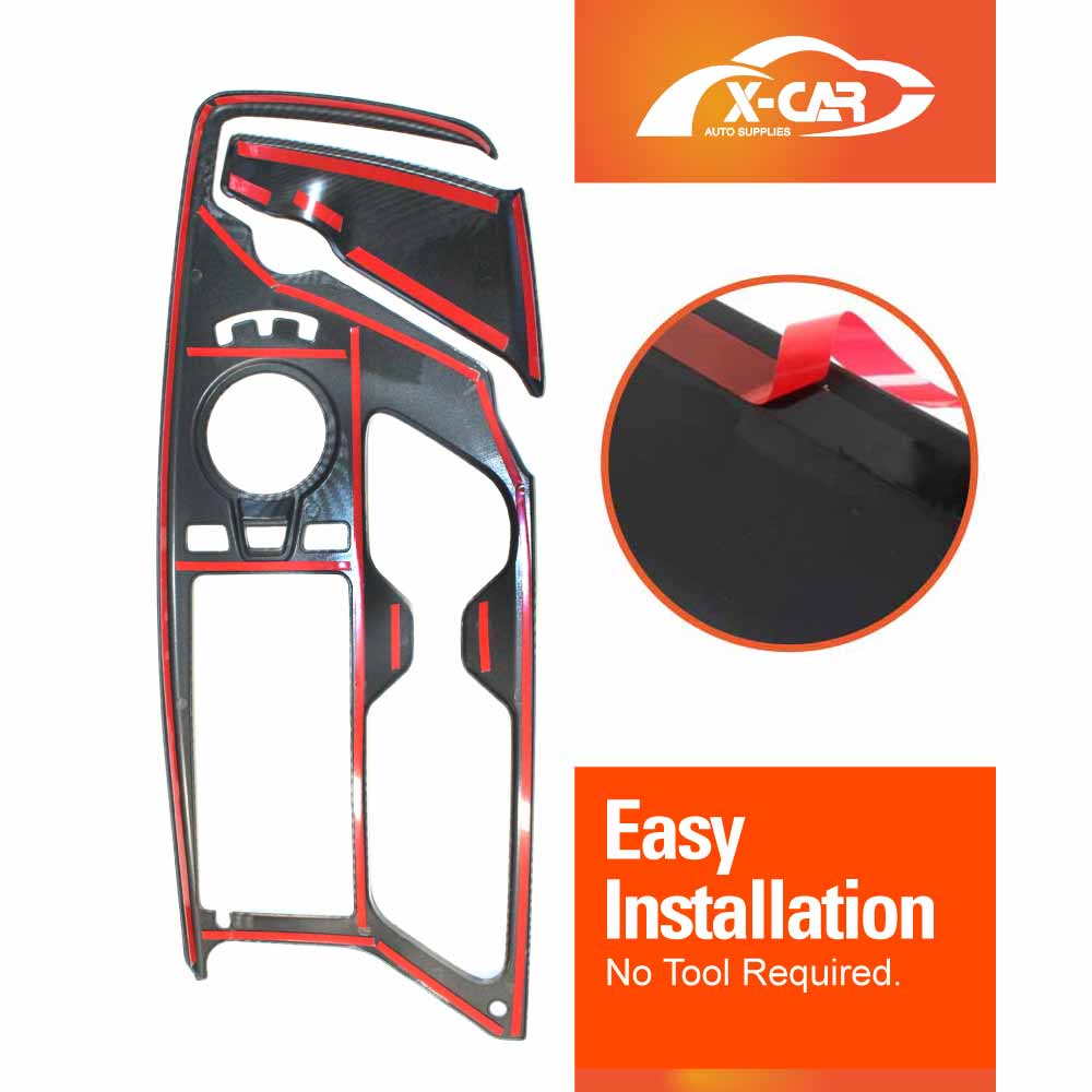 Gear Shift Frame Trim for Kia EV6 2021-2024 Carbon Fiber Style Centre Console Cover Protector Interior Accessories - Image 6