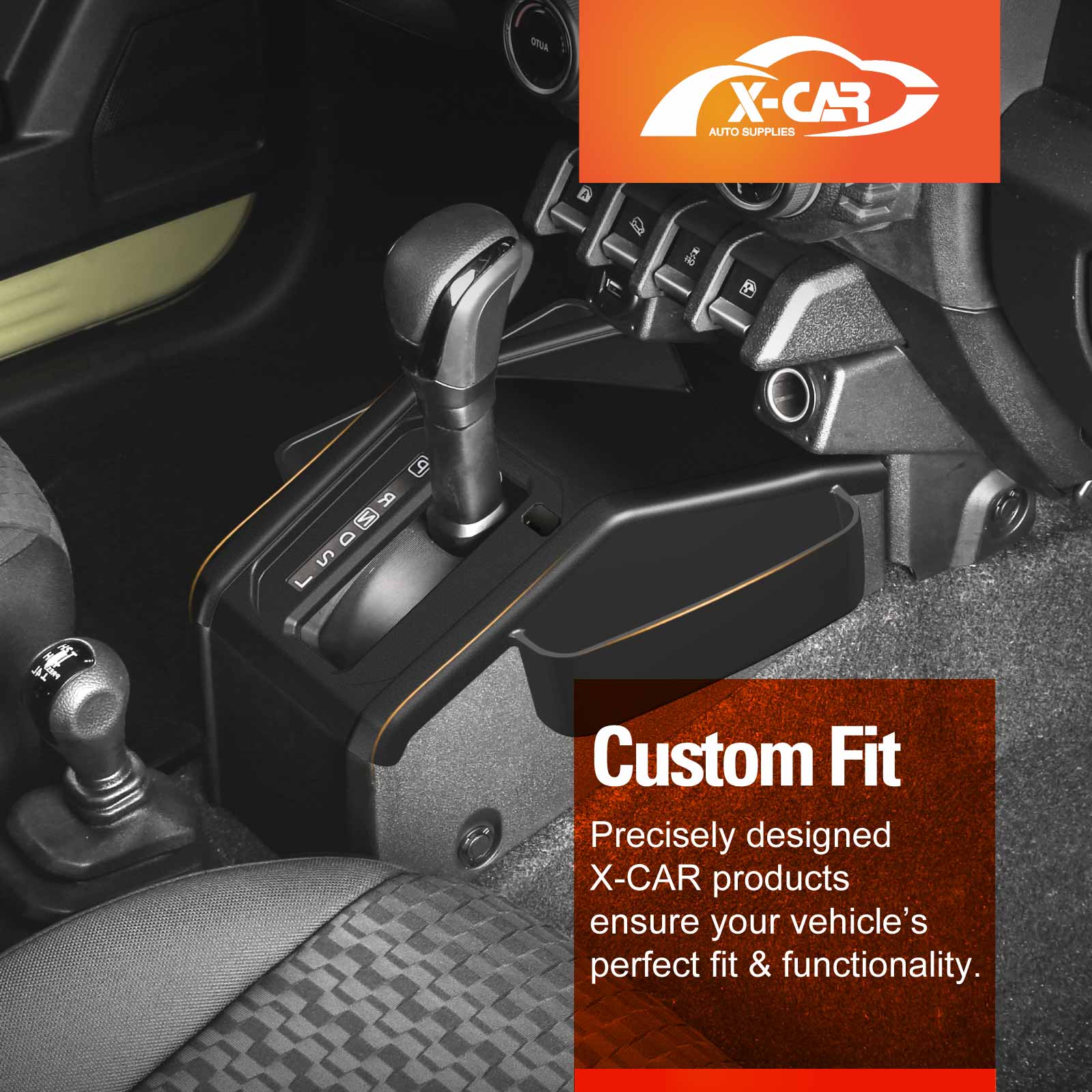 Gearbox Storage Tray for Suzuki Jimny Auto 2018-Onwards Centre Console Non-Slip Silicone Cover Side Storage Box - Image 3