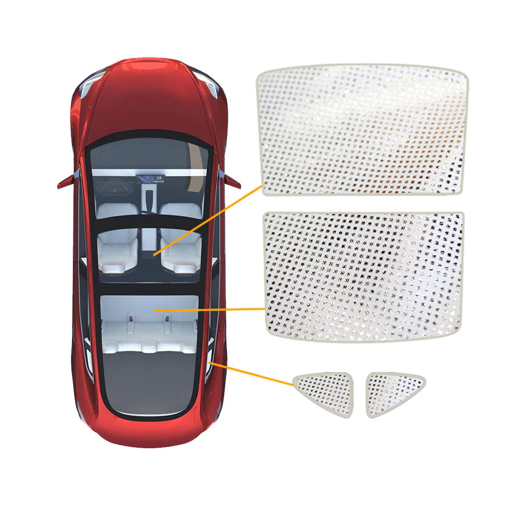 Glass Roof Sun Shades For Tesla Model 3 2017-2023 - Image 19