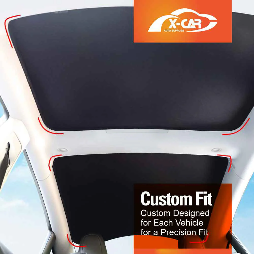 Glass Roof Sun Shades For Tesla Model 3 2017-2023 - Image 5
