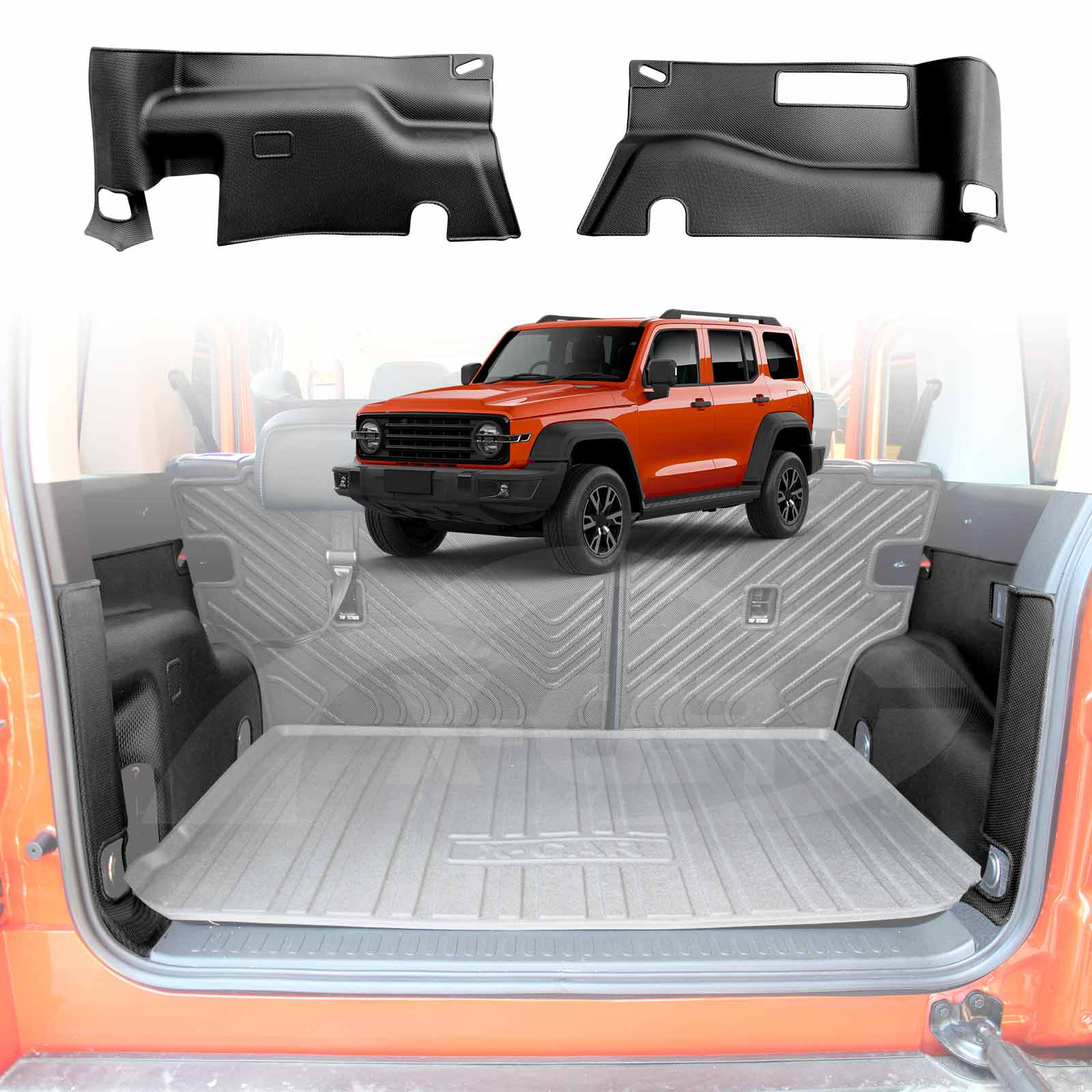 GWM Tank 300 2023-Onwards Boot Side Protectors Mats Rear Trunk Covers