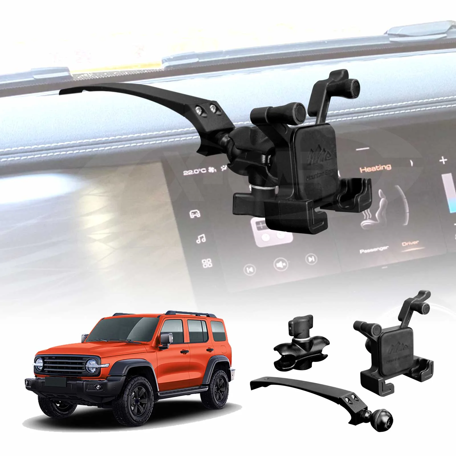 GWM Tank 300 2023-Onwards Phone Holder Mount Reinforced Aluminium Alloy Accessories