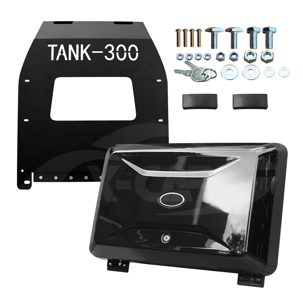 GWM Tank 300 2023-Onwards Side Gear Box Exterior Storage Tools Carrier Glossy Black - Image 6