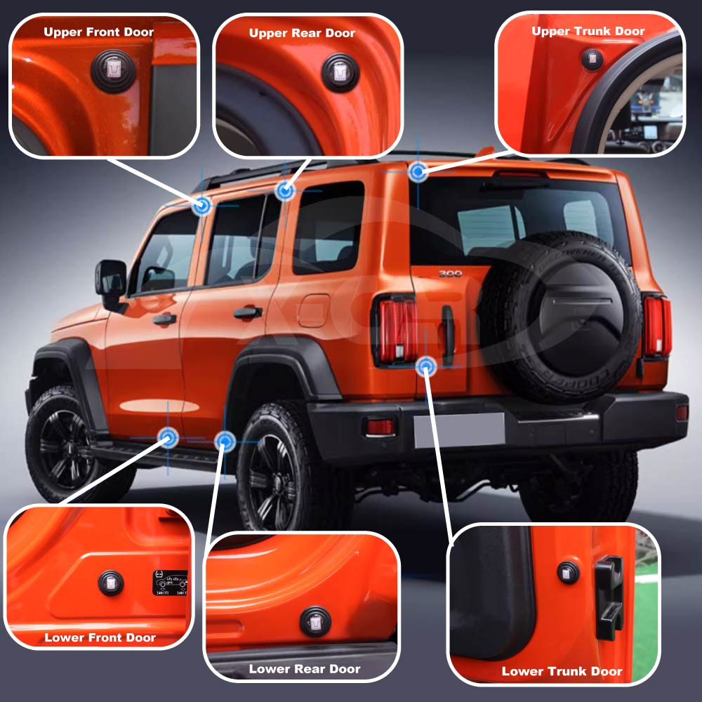 GWM Tank 300 2023-Onwards Car Door Anti-shock Silicone Pad Buffer Gasket Sticker Cushion - Image 3