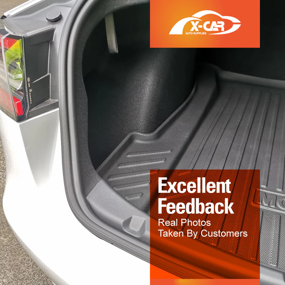 Tesla Model 3 Interior Liners Set 2019-2023 All-Weather Cargo Trunk Mats - Image 12