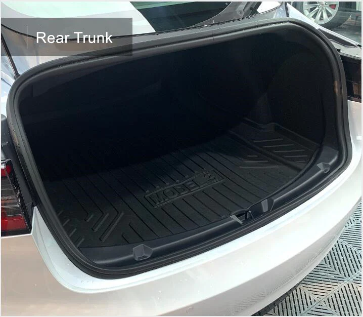 Tesla Model 3 Interior Liners Set 2019-2023 All-Weather Cargo Trunk Mats - Image 13