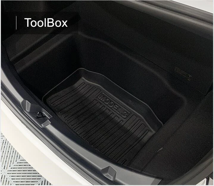 Tesla Model 3 Interior Liners Set 2019-2023 All-Weather Cargo Trunk Mats - Image 17